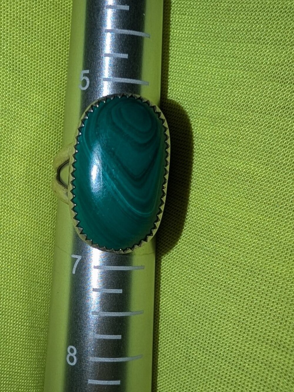 Malachite ring